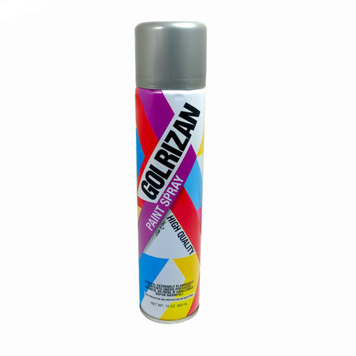 اسپری رنگ نقره ای گلریزان مدل PAD -Silver حجم 300 میلی لیتر